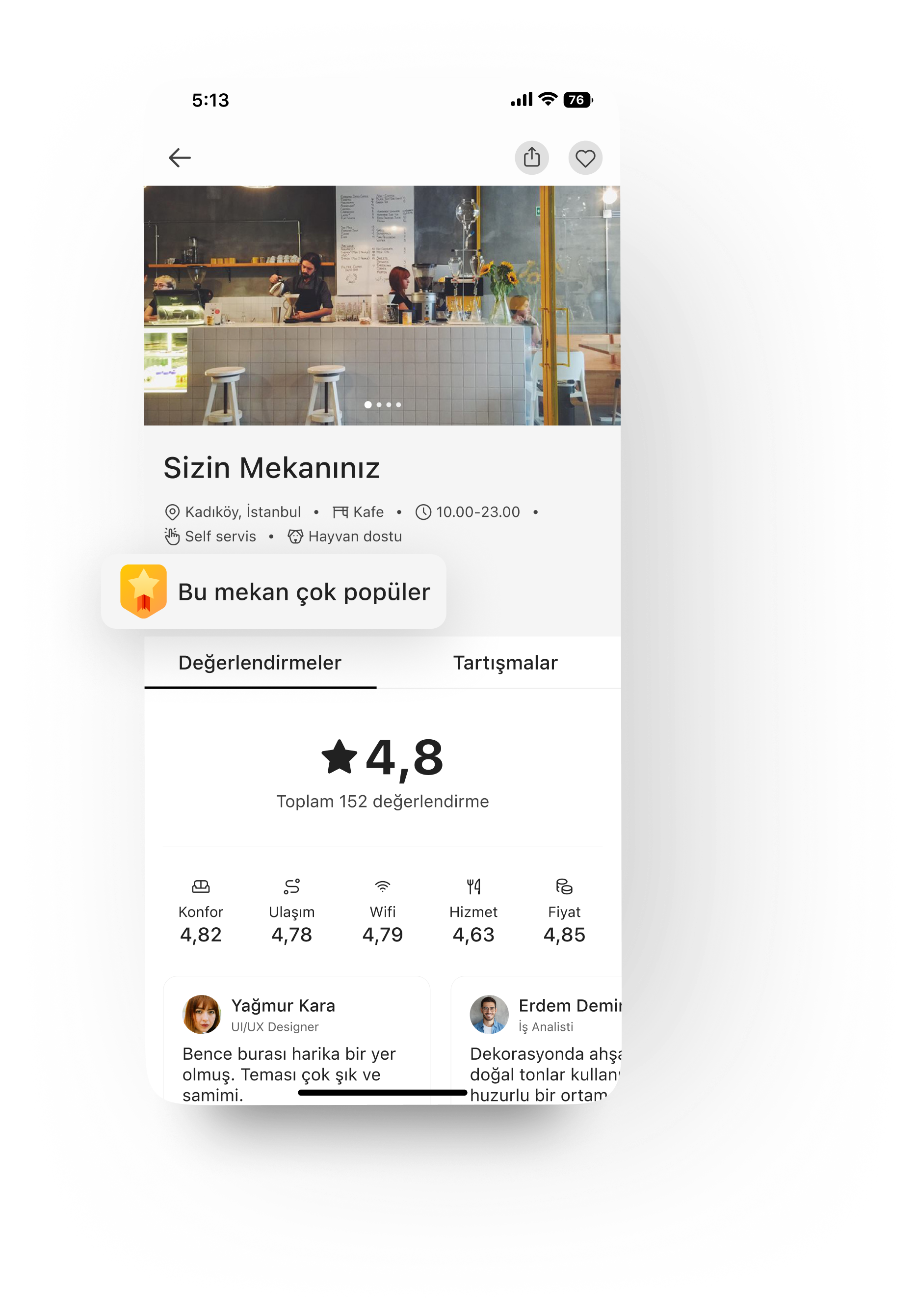 Çok Sevilen Badge'i