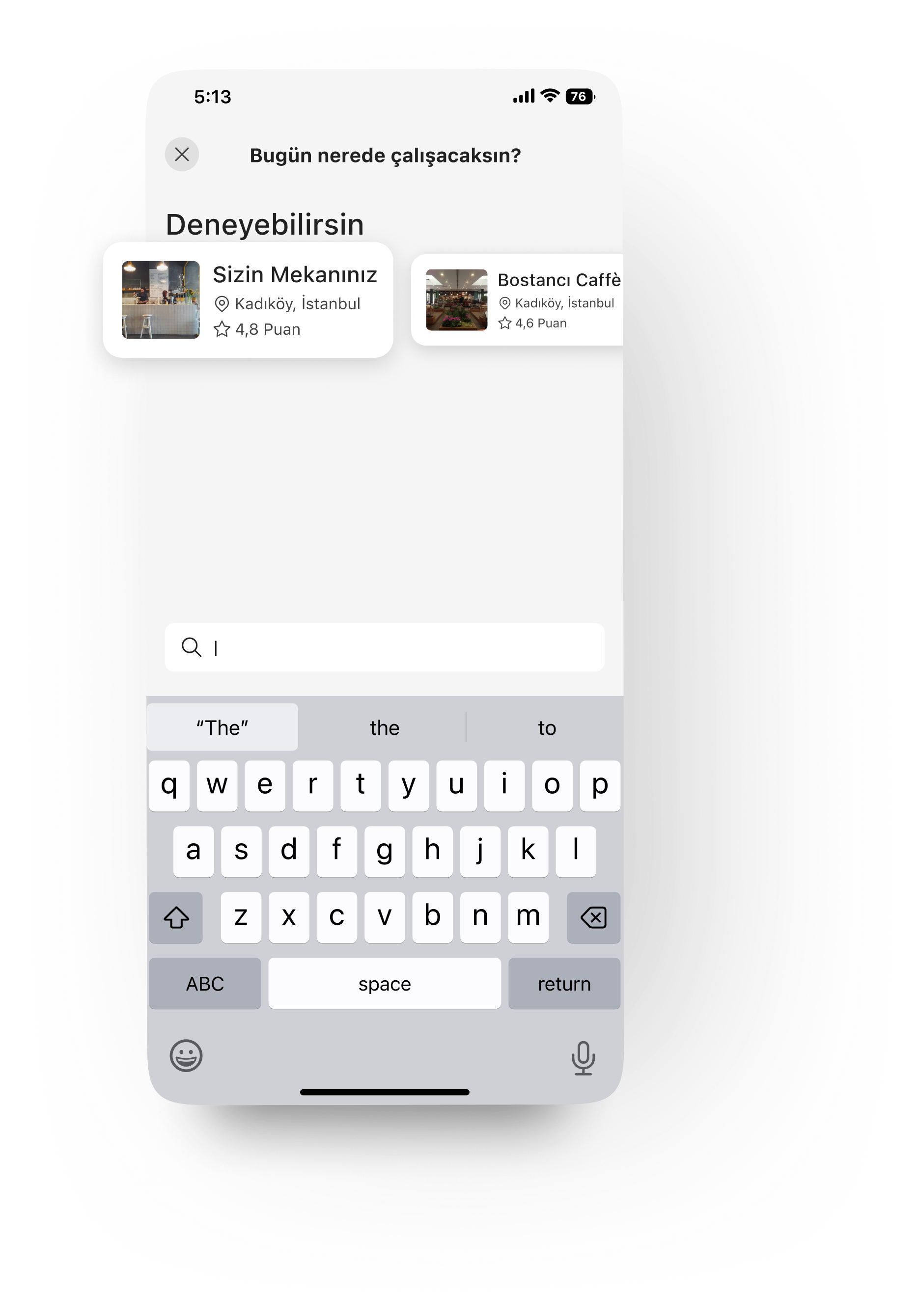 Etkinlik Önerileri'nde